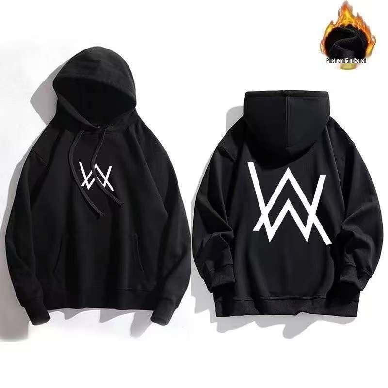 Alan Walker Men's Hooded Sweatshirt - Co-branded Electronic Music Style Jacket