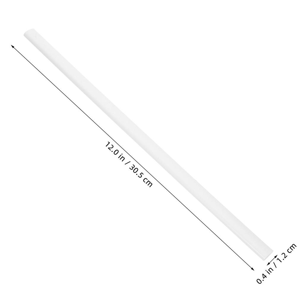 10Pcs Easy-Use Plastic Slide Binders Binding Bars for School Office Home Transparent File Organization Loose Leaf Bookbinding