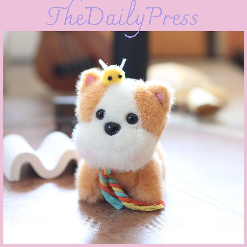 Keychain Plush Puppy Stuffed Toy Backpack Accessory Gift For Decor Nursery