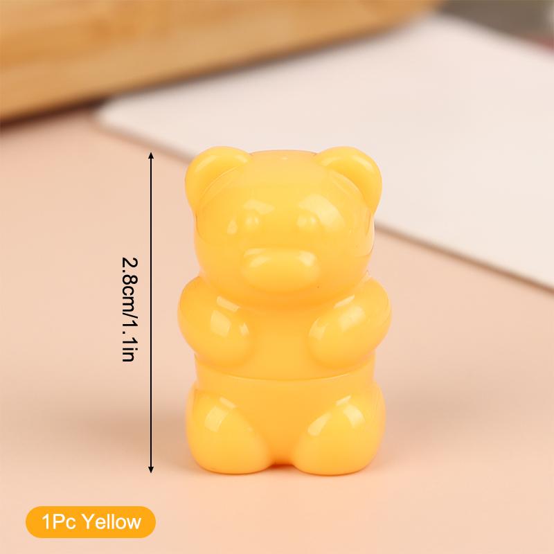 

1/5 шт. Мини силиконовая кисточка для губ, милая мультяшная маленькая кисточка для губ с крышкой, портативная кисть для блеска для губ, консилера, кисти для макияжа 1Pc жёлтый