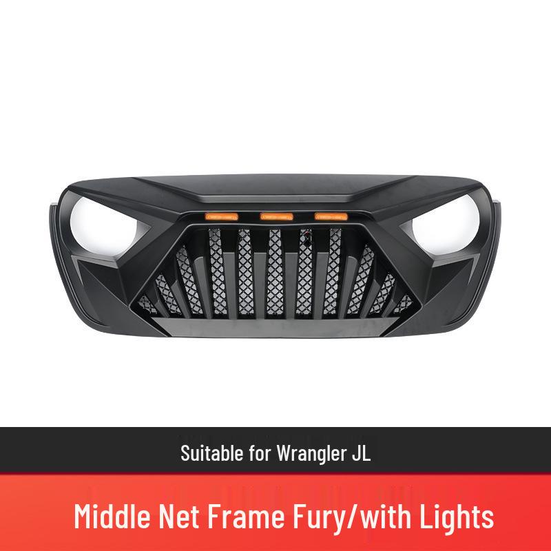 Naštvaná mřížka se světly pro 07-23 Wrangler, Renegade, Gladiator Přední úprava