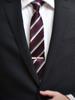 Tie Clip Set of Made in Black Silver [TVRT] 2, Men's, Japan, (Satin-Geometric)