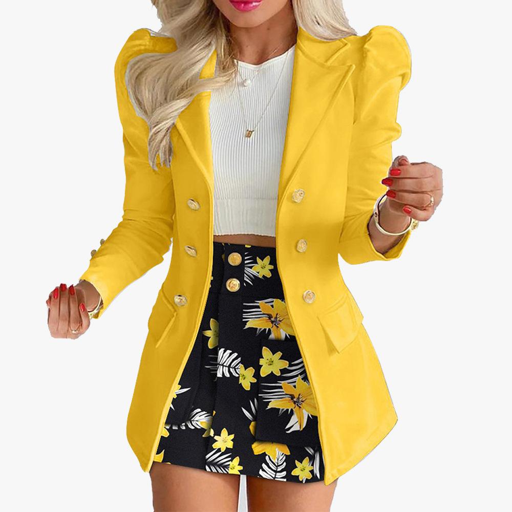 Moda Versatile Abito e Gonna Coordinati Stile Casual da Donna Bottoni Aperti Ombelico Corto Abito Multipezzo