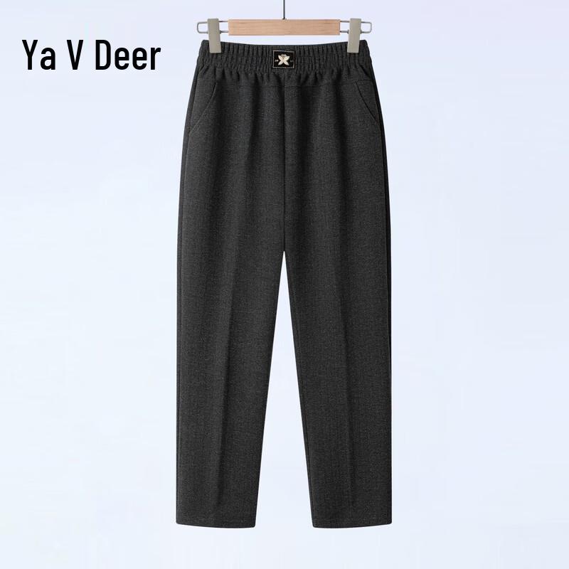 Yalu Middle-Aged Women's Plus Size Casual Straight Pants