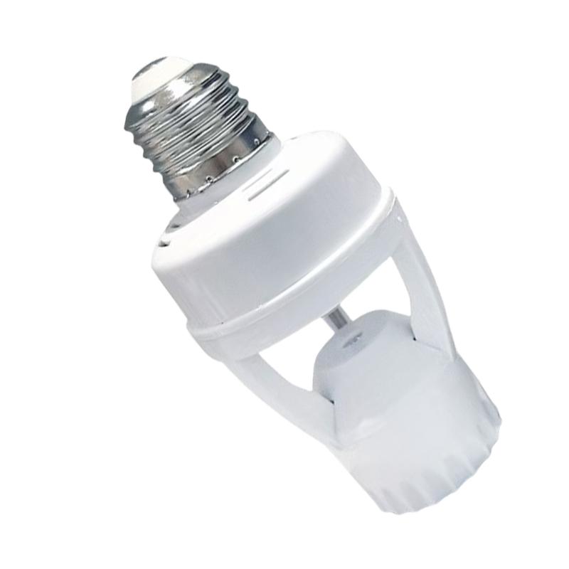 Motion Activated E27 Light Socket Adapter Energy Efficient Light Fixture Multifunction Use for Efficient Indoor Lighting
