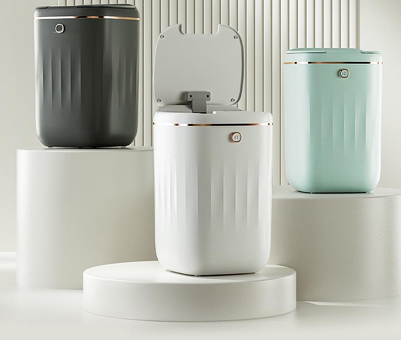 Automatic Smart Induction Trash Can for Home – Large Capacity for Living Room, Kitchen, Bathroom
