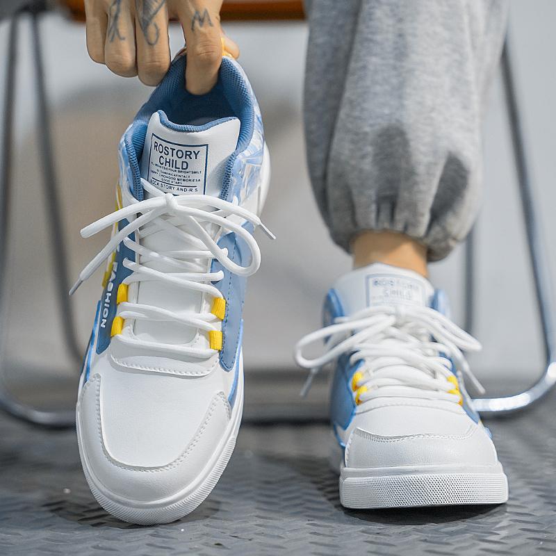 2024 Fashion Men's Trending High Top Skateboarding Shoes Male Casual Cool Street Style Shoes Sneakers for Teens