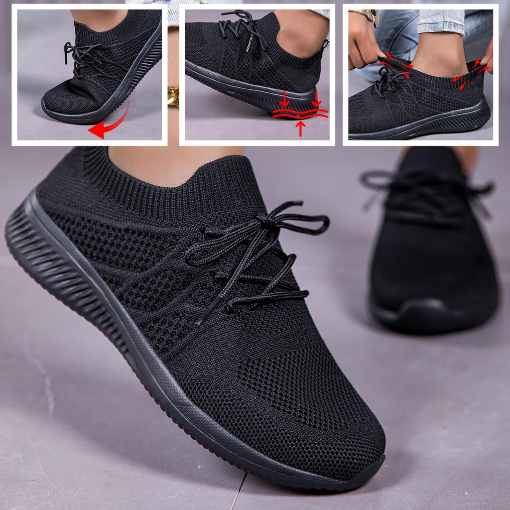 Fashion Women's White Mesh Sports Shoes, Lace Up Breathable Slip On Running Shoes, Casual Sports Shoes, Outdoor Walking and Exercise