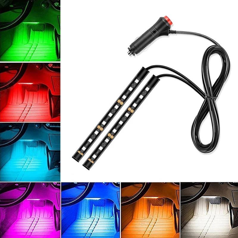 NEW LED Car Foot Light Ambient Light With USB Automotive Interior 12V Auto Interior Decorative Atmosphere Light Auto Accessorie