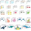 DECOWALL Underwater Marine Life Wall Stickers Decorative Wall Art for DIY Projects Wall Transfer Stickers for and Children Bathroom Room Decorative