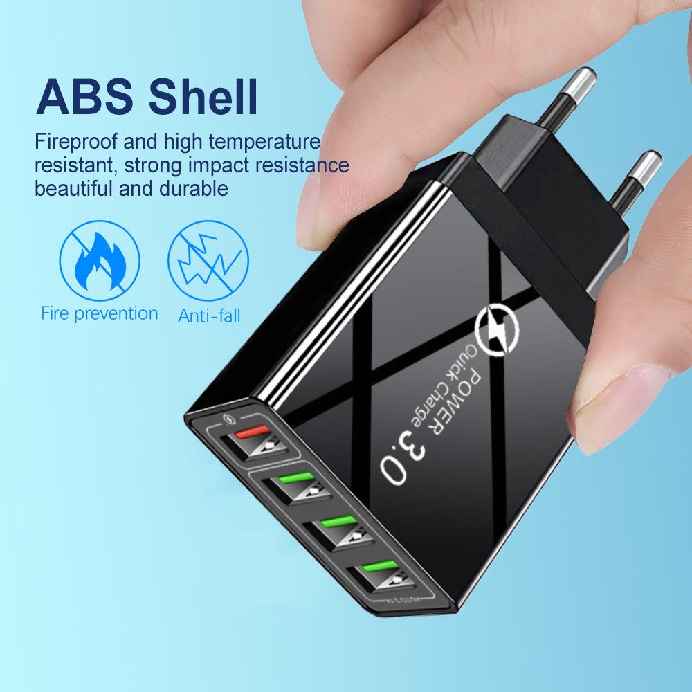 PD33W QC3.0 GaN European Standard Multi-Port Fast Charger (9V/12V)