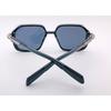 RSINC Lunettes de soleil de créateur unisexes Protection UV Carré Vintage Noir Noir KH-2307 B0DKT1KQCF