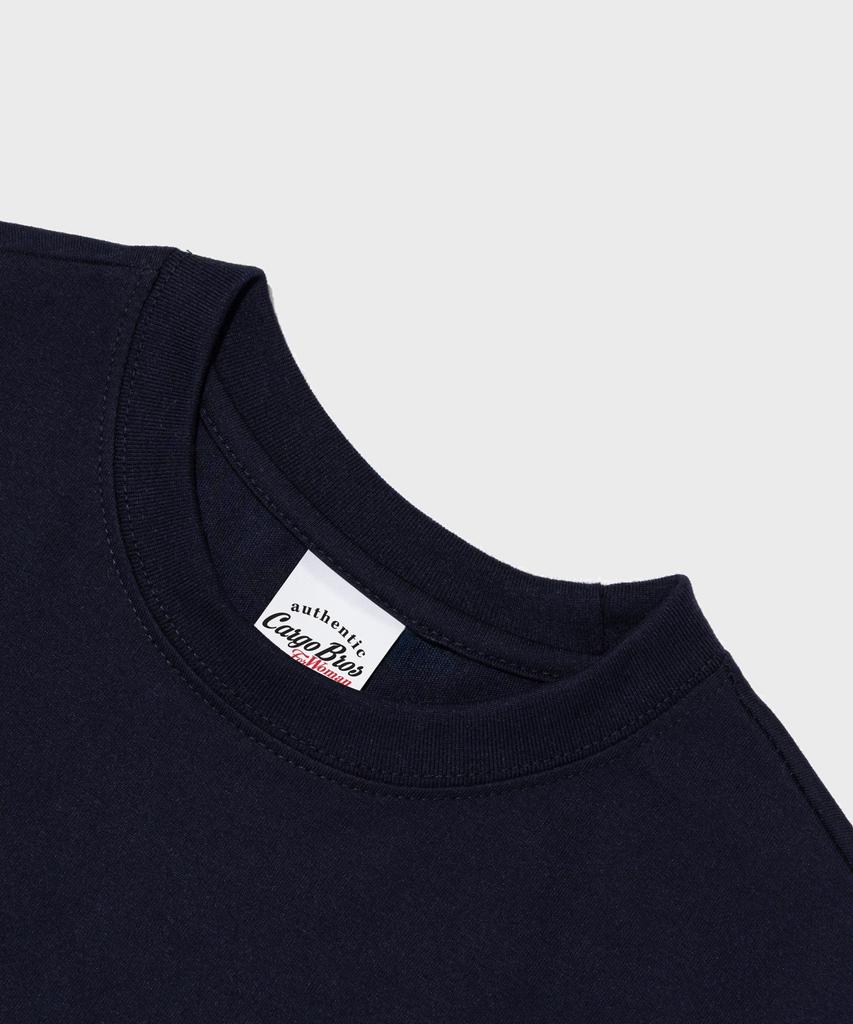 CARGOBROS FOR WOMAN Splash Dolphin Short Sleeve T-Shirt (Navy)