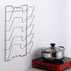Kitchen Organizer Rack Wall Hanging Pot Cover Rack Five-Layer Pot Lid Metal Rust-Free Multifunctional Rack Pot Lid Storage Rack
