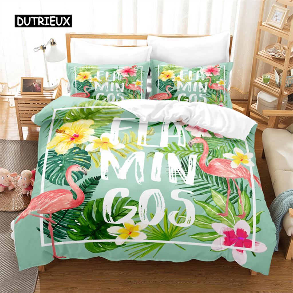 Tropenwald-Leoparden-Bettwäscheset Bettbezug-Set 3D-Bettwäsche Digitaldruck Bettwäsche Queen-Size-Bettwäscheset Modedesign