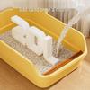 Anti-Splash Jumbo Cat Litter Box: Semi-Closed Super Large Cat Toilet