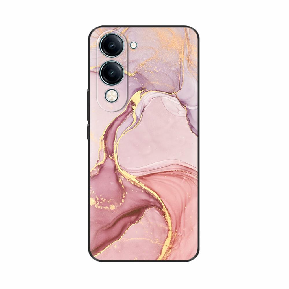 For Vivo Y19 5G Case Cool Painting Soft TPU Covers Black Silicone Back Cover for Vivo Y19 5G Y 19 Phone Cases Cartoon Fundas