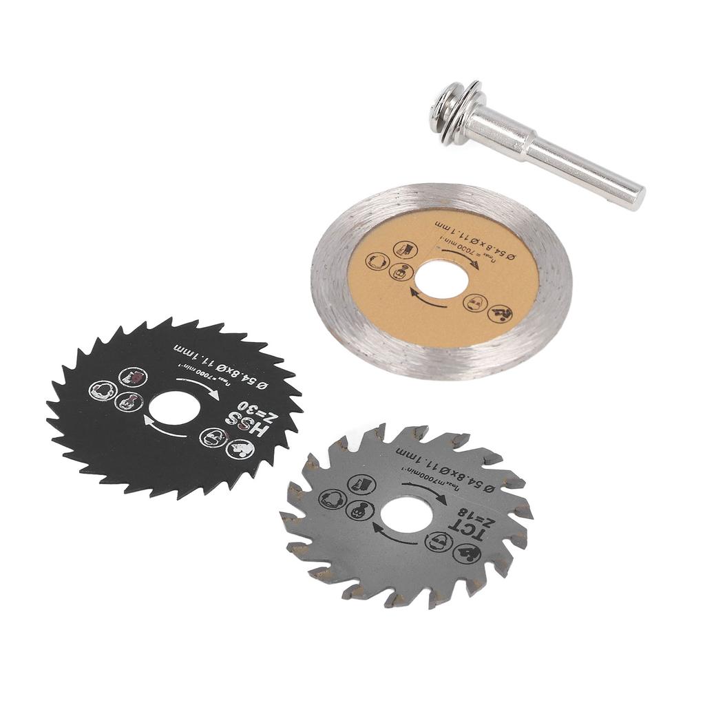4Pcs Saw Blade 7000RPM Smoother Cutting High Strength Incisive Teeth Mini Wood Circular Saw Blade