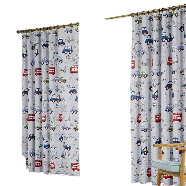 Keqiao: Cartoon Cars Blackout Curtains & Window Screens for Kids