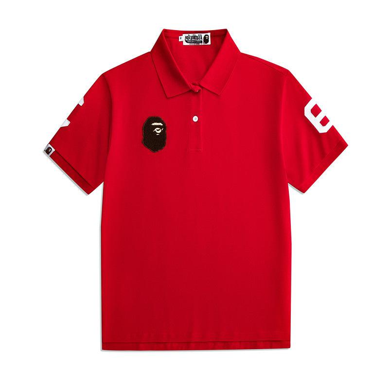 Japanese Streetwear A Bathing Ape Embroidered Polo T-Shirt - Unisex Short Sleeve