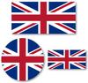 Isaac Trading British Flag Sticker Weatherproof/Waterproof 2 Rectangular Pieces (81