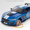 1:32 Ford Mustang Shelby GT500 Alloy Sports Car Model Diecast Metal Car Model Simulation Sound and Light Collection Kid Toy Gift