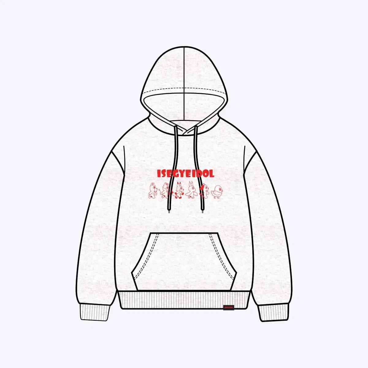 

Isegae Idol Pop Up Hooded Sweatshirt Ise Pop Lee Se-dol Woowak Good Spao