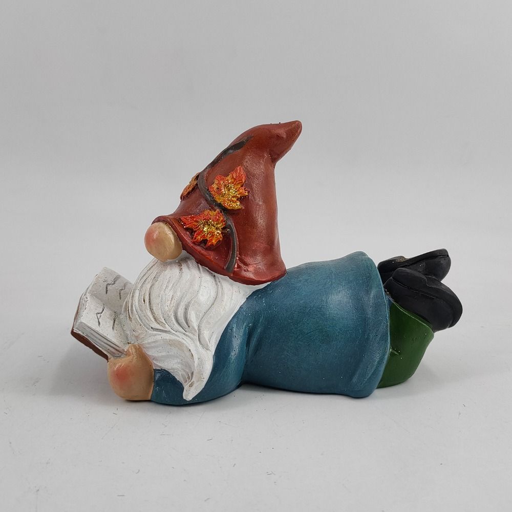 Resin Dwarf Sculpture Funny Miniature Statue Crafts Gnome Figurine  Lawn