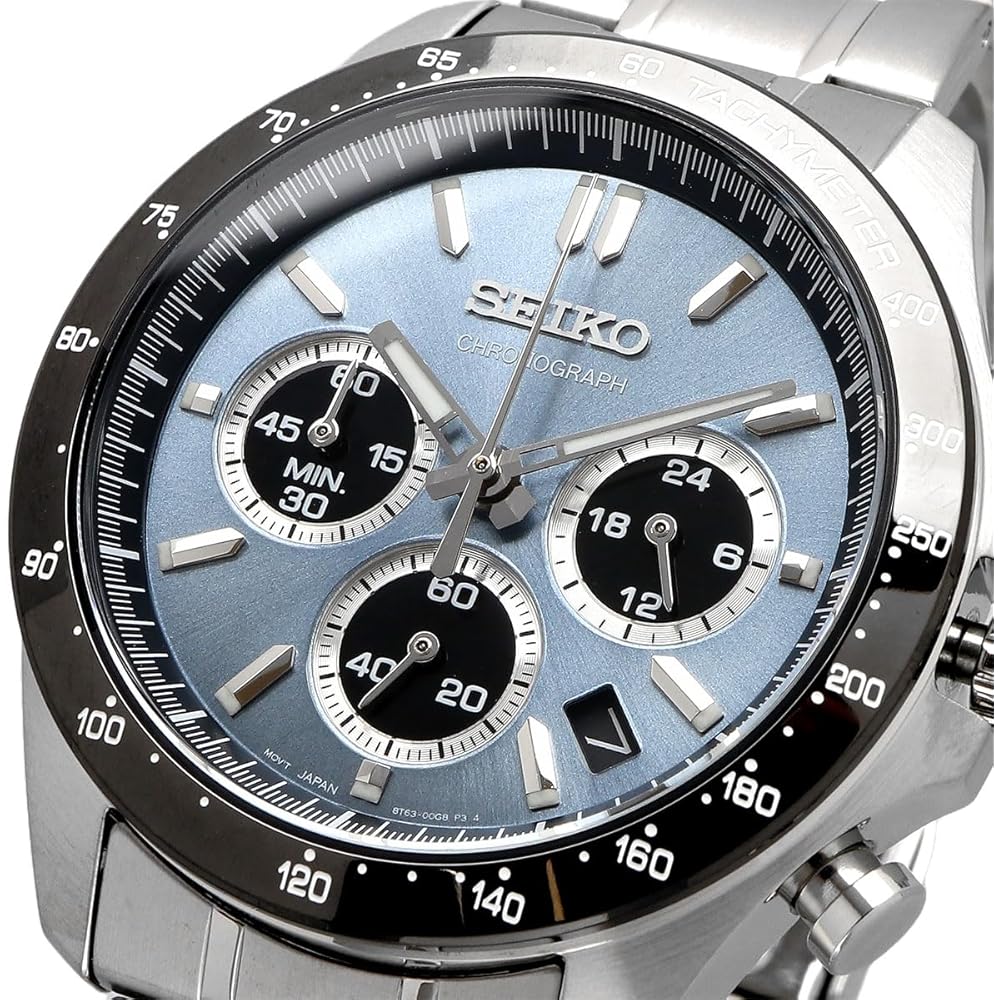 Ανδρικό Ρολόι Seiko Χρονογράφος 1/5 Δευτερολέπτου Quartz SBTR027 Μπλε-Γκρι Μεταλλικό [Επίσημο Ιαπωνικό Προϊόν]