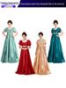 Regency Seidenkleid mit hoher Taille Bridgerton - Halloween Retro Ball Teeparty Cosplay