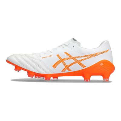 Ds Light X-Fly 5 Artificial Turf Hg (Rubber Short Studs) Shock Absorbing Breathable Soccer Shoes Men Soccer Shoes White Orange 1101A047-102
