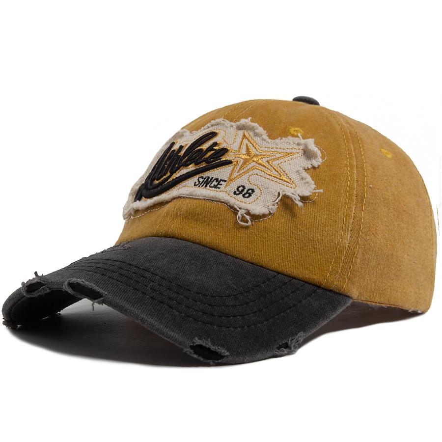 

Бейсболка с вышивкой-патчем, мужская, летняя, лоскутная, цветная, женская, снэпбэк, винтажная, хип-хоп, уличная, спортивная, с козырьком, унисекс Adjustable жёлтый