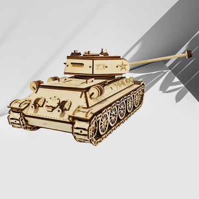 DIY 3D Wooden Puzzle Model - Tank Model - Exquisite Design, Suitable for Puzzle and Model Collectors - Perfect Gift for Holidays