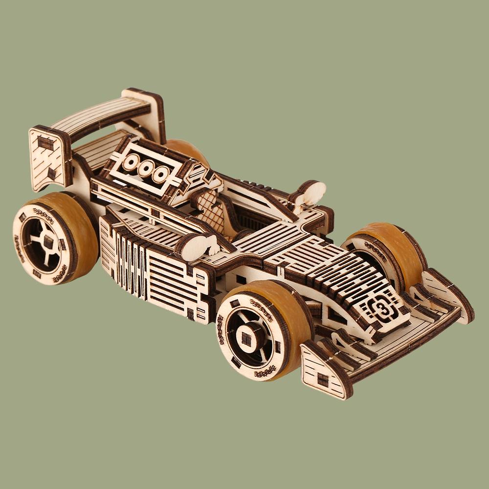 3D Puzzle DIY Wooden Classic Racing Model Adult Birthday Halloween Gift