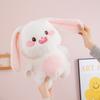 Cute Fat Rabbit Plush Toy Doll White Bunny Doll Big Eared Rabbit Bed Sleeping Pillow Birthday Gift
