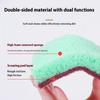 5Pcs/10Pcs Kitchen Stain Removal Sponge Clean Cotton Dishwashing Sponge Wipes Bathroom Cleaning Utensils High Density Sponge