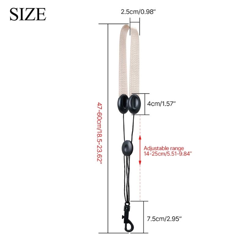 Saxophone Strap Adjustable Neck Strap Clarinet Harness Nylon Decompression Neck Strap Sax Shoulder Belt Durable