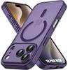 Case for iPhone 18 Pro Max, Protection with Magnetic Ring and Camera Glass - Dark Purple