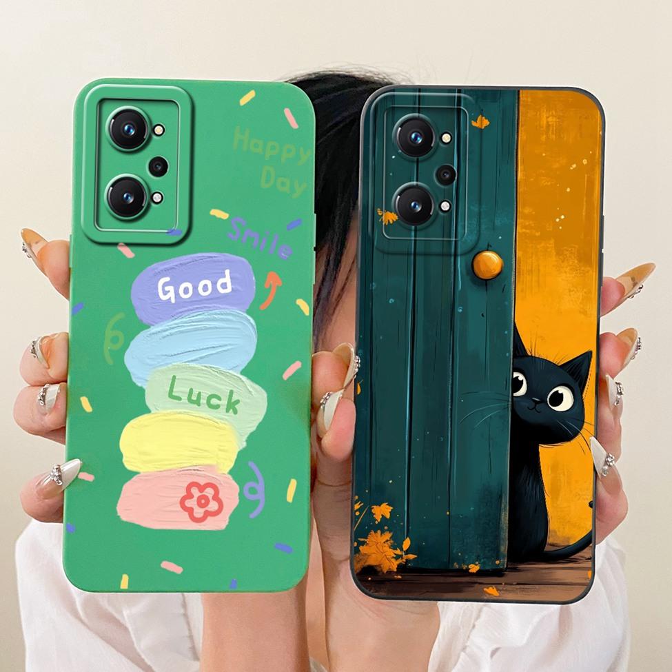 Cover For Realme GT Neo2 Case RMX3370 Silicone Luxury Fashion Cool Kawaii Cute Painted Casing For Realme GT Neo 2