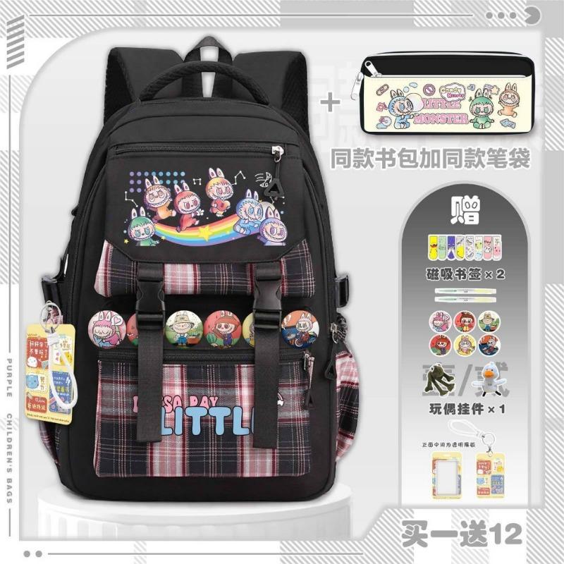 School bag, elementary school students, middle school students, grades 1 to 6, lightweight large-capacity backpack girls