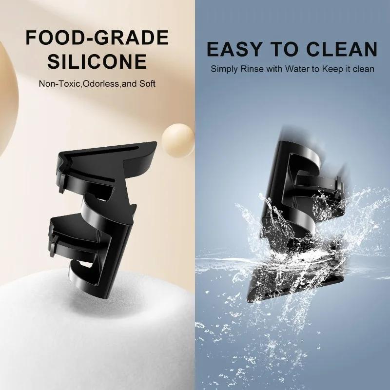 1/2Pcs Silicone Car Mobile Phone Stand Dashboard Navigation Stand Vent Hook Glasses Stand for Tesla Model 3 Y Highland 2026-2026