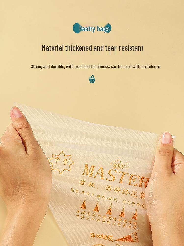 Disposable Food-Grade Piping Bag and Tip Set for Baby Food and Baking