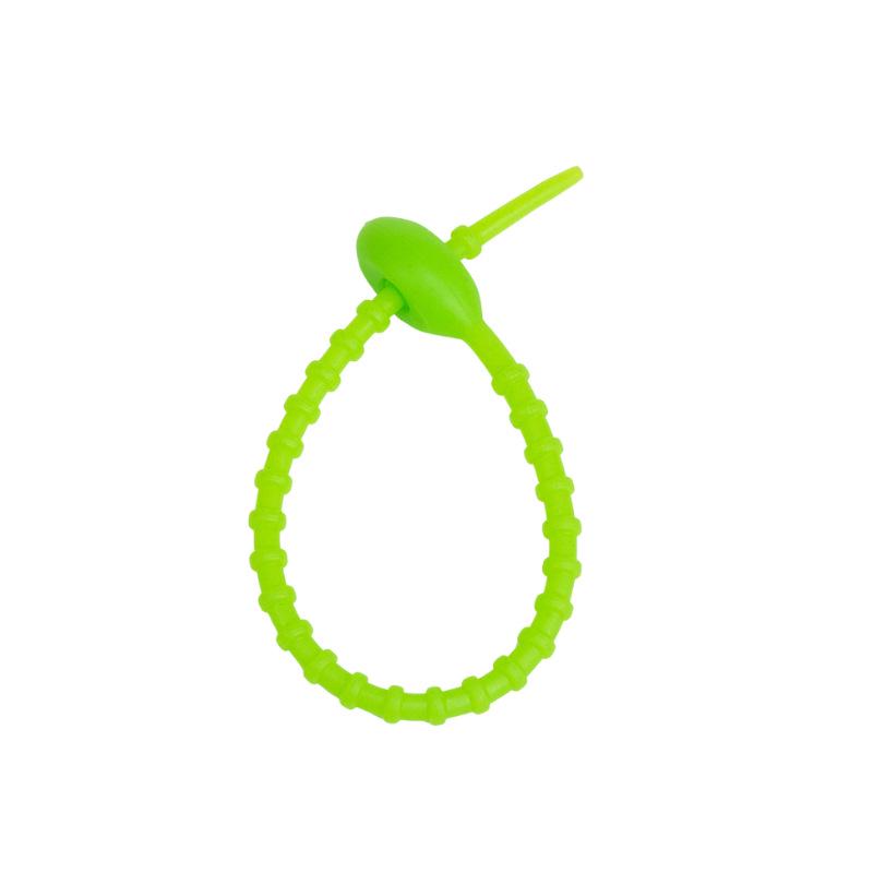 Colorful Silicone Tadpole Cable Tie: DIY Keychain, Trendy Toy, Bag Strap & Lanyard Winder