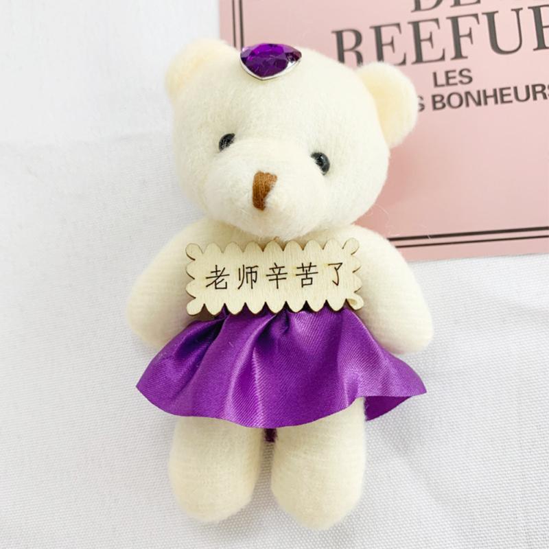 Plush Cartoon Bear Doll Plush Toy Doll Pendant For Christmas Valentine Birthday Gift