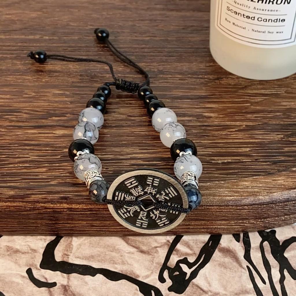 New Elegant Chinese Style Beaded Bracelet With Mountain Ghost Flower Design Women For