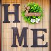 Home Letter Wall Plaque Made Of Plastic And Fabric For Indoor And Outdoor Space Decor