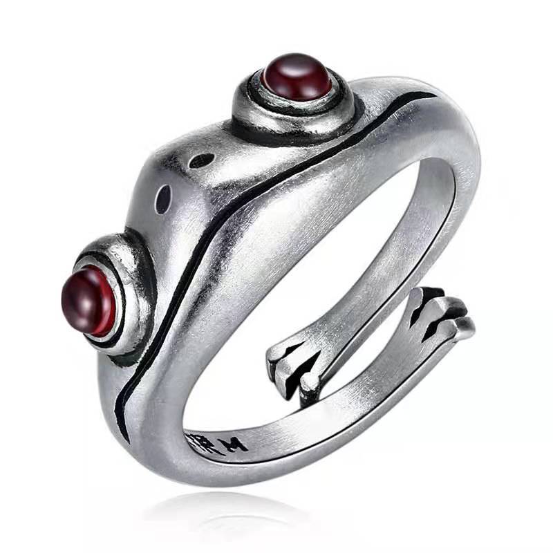 Exaggerated Frog Ring Funny Little Frog Ring