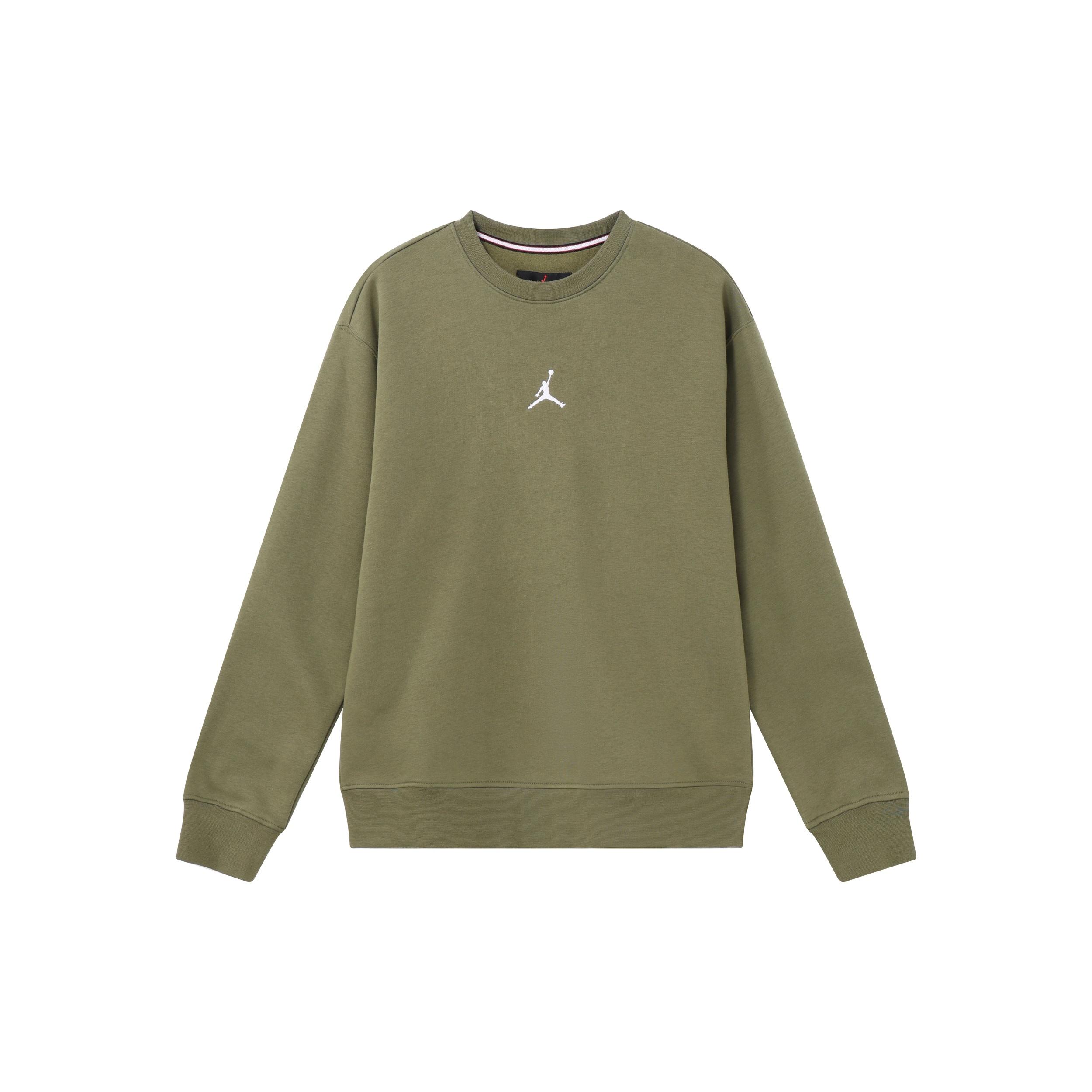 Air Jordan Essentials Logo Sweatshirt  Olive Green  Men s FV8451-222 L