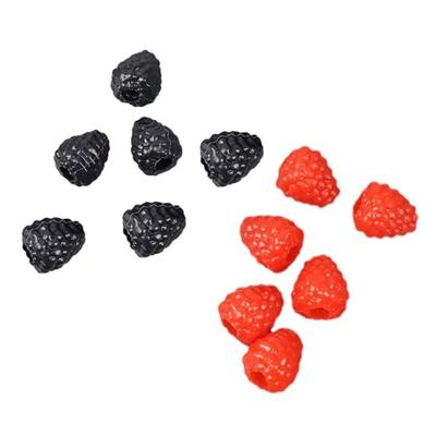 Pack of 6 Artificial Raspberries Fake Simulations Fruit Lifelikes Raspberries Realistic Artificial Fake Fruit Decors