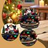 Christmas Music Box with Lights Collection Ornament Home Decor for Kids Women Centerpiece Table
